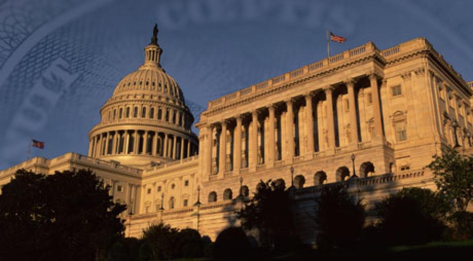 collage of Capitol and back of dollar bill